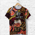 custom-personalised-australian-astrology-t-shirt-leo-dragon-lizard-zodiac-aboriginal-vibes-red
