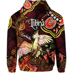 australian-astrology-zip-up-and-pullover-hoodie-libra-cockatoo-glider-zodiac-aboriginal-vibes-red