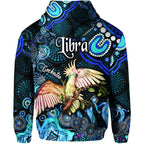 australian-astrology-zip-up-and-pullover-hoodie-libra-cockatoo-glider-zodiac-aboriginal-vibes-blue