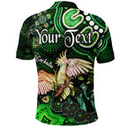 custom-personalised-australian-astrology-polo-shirt-libra-cockatoo-glider-zodiac-aboriginal-vibes-green