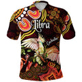 australian-astrology-polo-shirt-libra-cockatoo-glider-zodiac-aboriginal-vibes-red