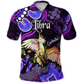 australian-astrology-polo-shirt-libra-cockatoo-glider-zodiac-aboriginal-vibes-purple