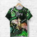 custom-personalised-australian-astrology-t-shirt-libra-cockatoo-glider-zodiac-aboriginal-vibes-green