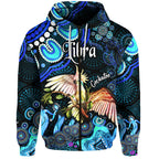australian-astrology-zip-up-and-pullover-hoodie-libra-cockatoo-glider-zodiac-aboriginal-vibes-blue