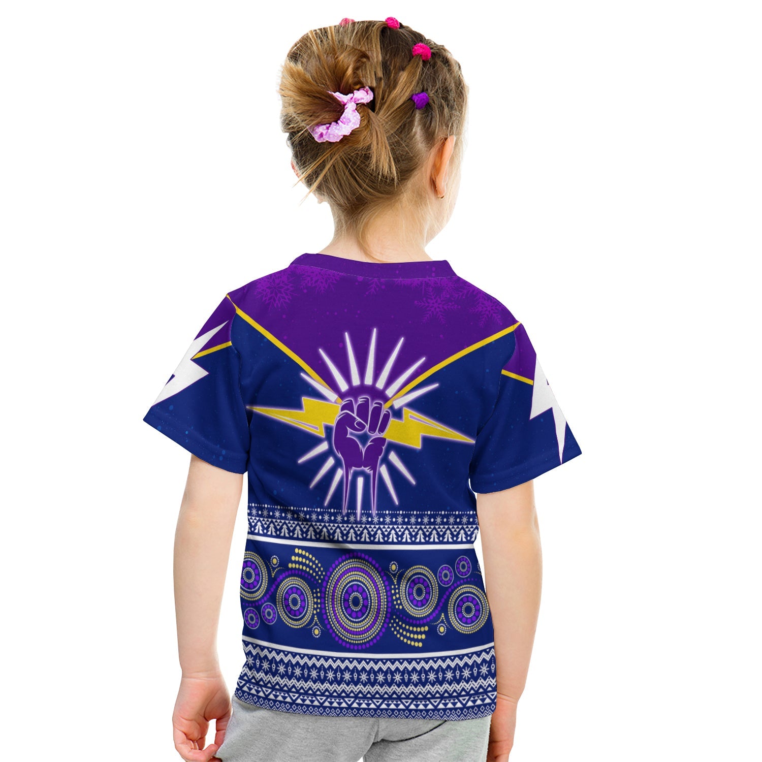 indigenous-xmas-lightning-storm-aboriginal-art-kid-t-shirt