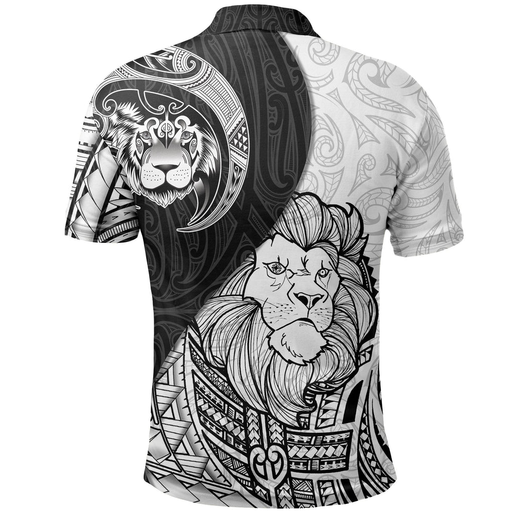 lion-maori-tattoo-polo-shirt