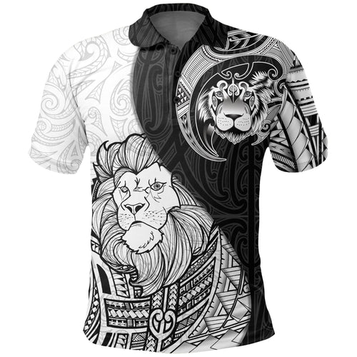 lion-maori-tattoo-polo-shirt