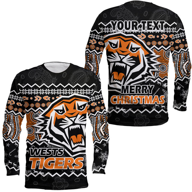 custom-personalised-wests-tigers-aboriginal-christmas-vibe-black-version-long-sleeve-shirt