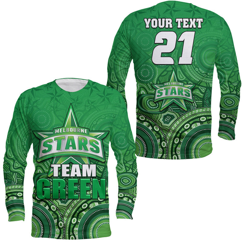 custom-personalised-melbourne-team-green-indigenous-aboriginal-stars-arts-long-sleeve-shirt