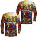 custom-personalised-australia-kookaburra-dreaming-aboriginal-arty-style-long-sleeve-shirt