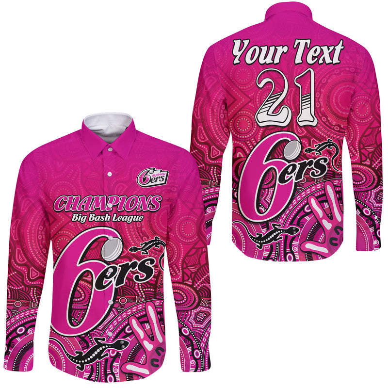 custom-personalised-sydney-sixers-champions-long-sleeve-button-shirt-lizard-indigenous-aboriginal