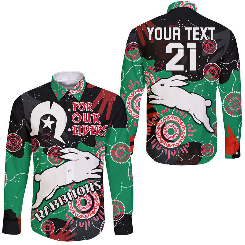 custom-personalised-rabbitohs-rugby-naidoc-2023-long-sleeve-button-shirt-torres-strait-aboriginal