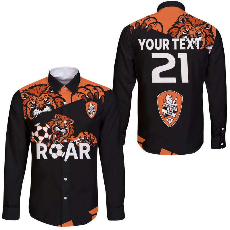 custom-personalised-brisbane-roar-soccer-hawaii-long-sleeve-button-shirt-the-roar-mascot