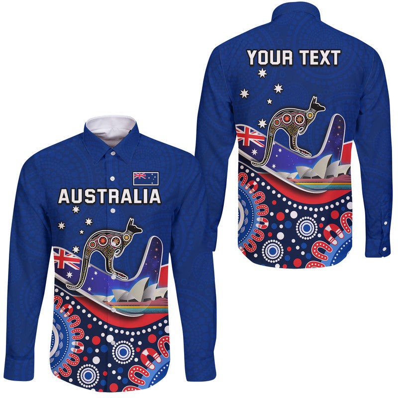 custom-personalised-australia-day-hawaii-long-sleeve-button-shirt-indigenous-kangaroo-and-boomerang
