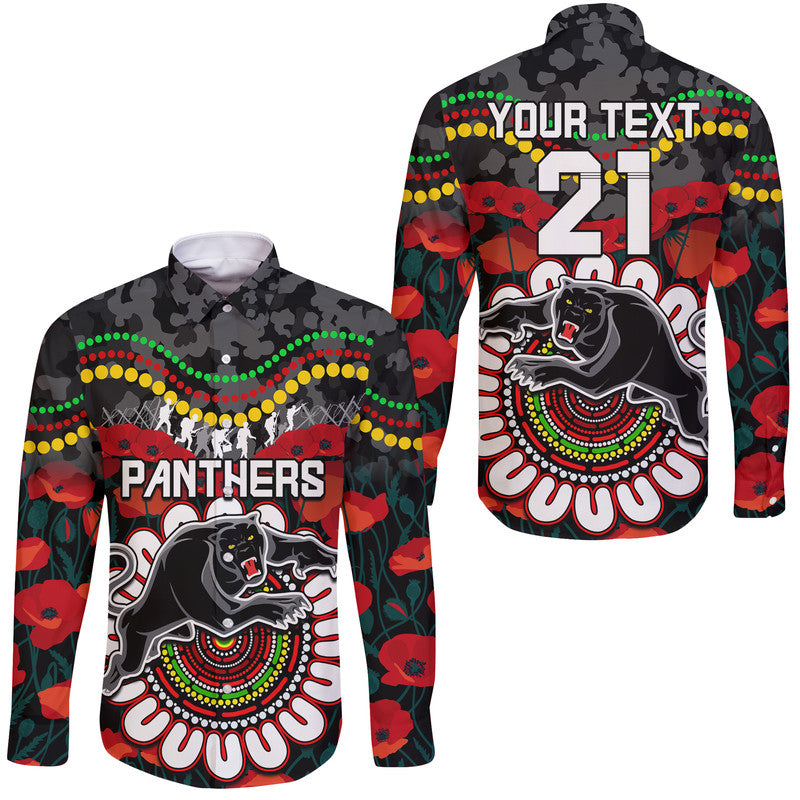 custom-personalised-panthers-rugby-anzac-hawaii-long-sleeve-button-shirt-camouflage-poppy