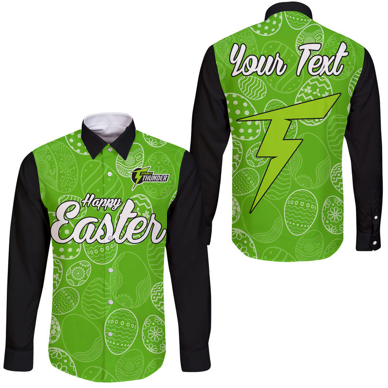 custom-personalised-sydney-thunder-cricket-happy-easter-day-hawaii-long-sleeve-button-shirt-simple-style