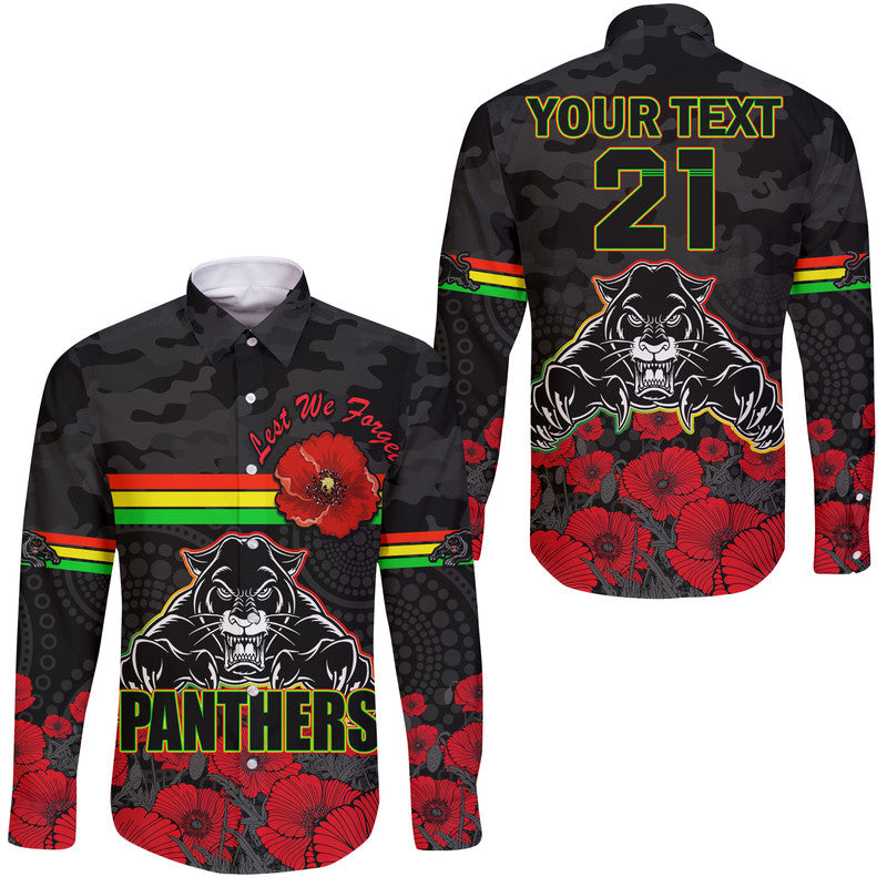 custom-personalised-panthers-rugby-anzac-hawaii-long-sleeve-button-shirt-angry-panther-camouflage-with-poppy