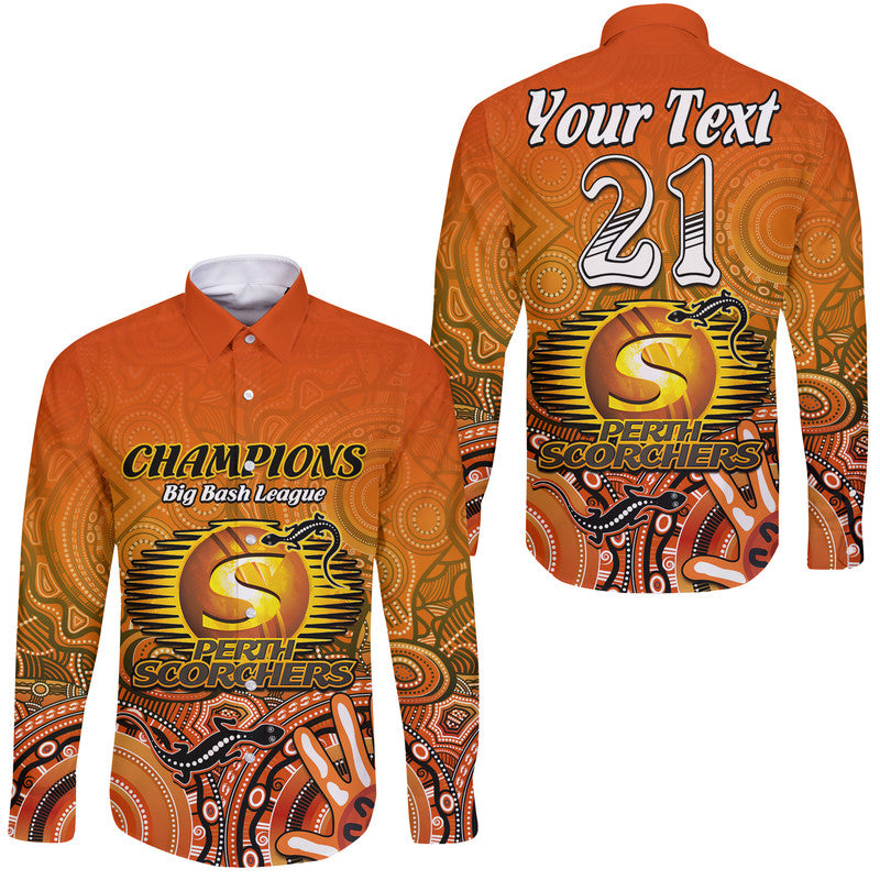 custom-personalised-perth-scorchers-champions-long-sleeve-button-shirt-lizard-indigenous-aboriginal