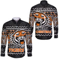 custom-personalised-wests-tigers-aboriginal-christmas-vibe-black-version-hawaii-long-sleeve-button-shirt