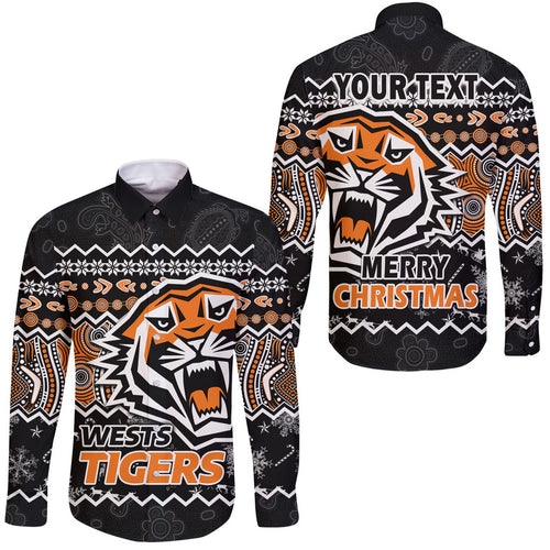 custom-personalised-wests-tigers-aboriginal-christmas-vibe-black-version-hawaii-long-sleeve-button-shirt