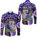 custom-personalised-australia-koala-aboriginal-hawaii-long-sleeve-button-shirt-koala-hugging-rugby-ball-purple