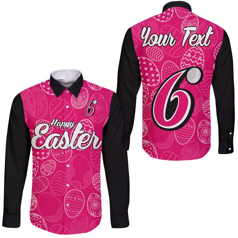 custom-personalised-sydney-sixers-cricket-happy-easter-day-hawaii-long-sleeve-button-shirt-simple-style