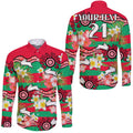 custom-personalised-rabbitohs-rugby-hawaii-long-sleeve-button-shirt-tropical-flowers-and-palm-hawaiian-style