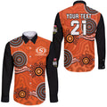 custom-personalised-perth-scorchers-cricket-dots-perth-scorchers-cricket-dots-long-sleeve-button-shirt