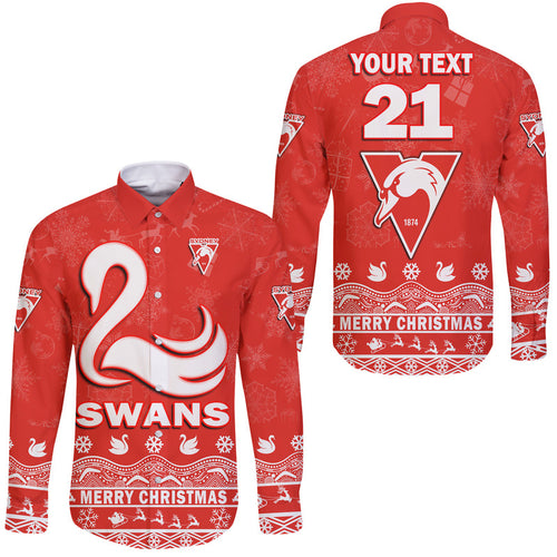custom-personalised-and-number-sydney-swans-unique-winter-season-hawaii-long-sleeve-button-shirt-swans-merry-christmas