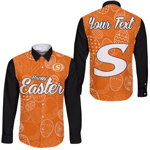 custom-personalised-perth-scorchers-cricket-happy-easter-day-hawaii-long-sleeve-button-shirt-simple-style
