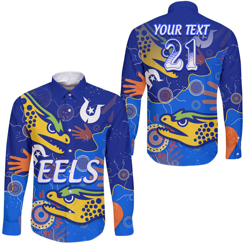 custom-text-and-number-parramatta-eels-naidoc-week-hawaii-long-sleeve-button-shirt-torres-strait-eels-aboriginal