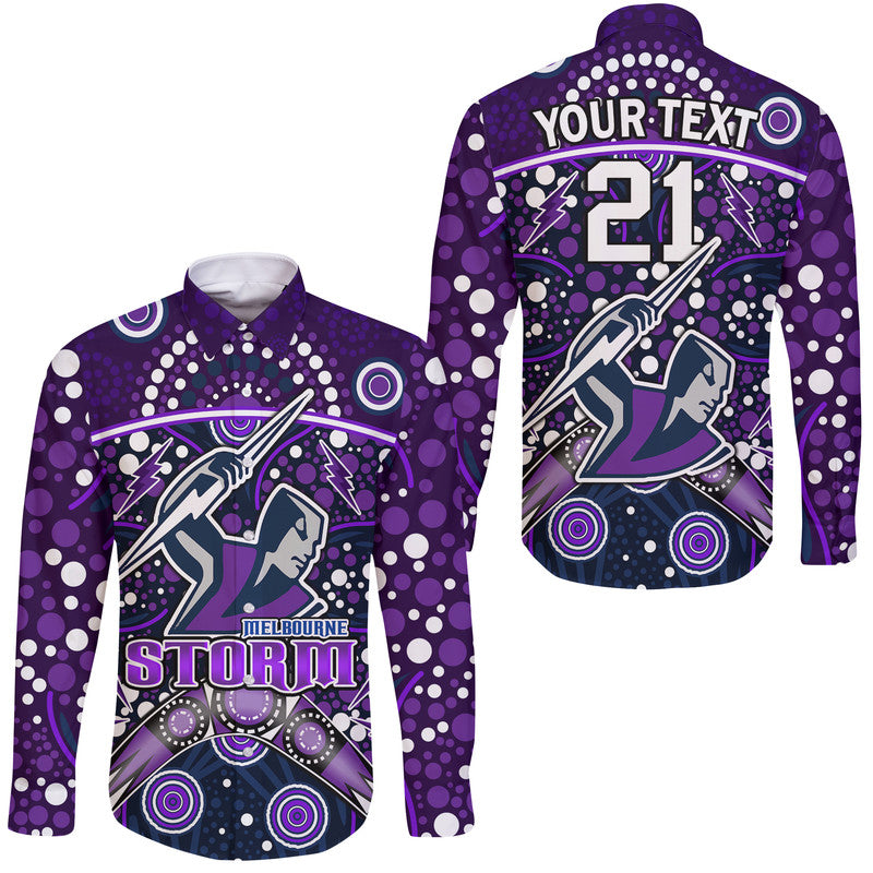 custom-personalised-storm-rugby-hawaii-long-sleeve-button-shirt-melbourne-boomerang-indigenous-dots