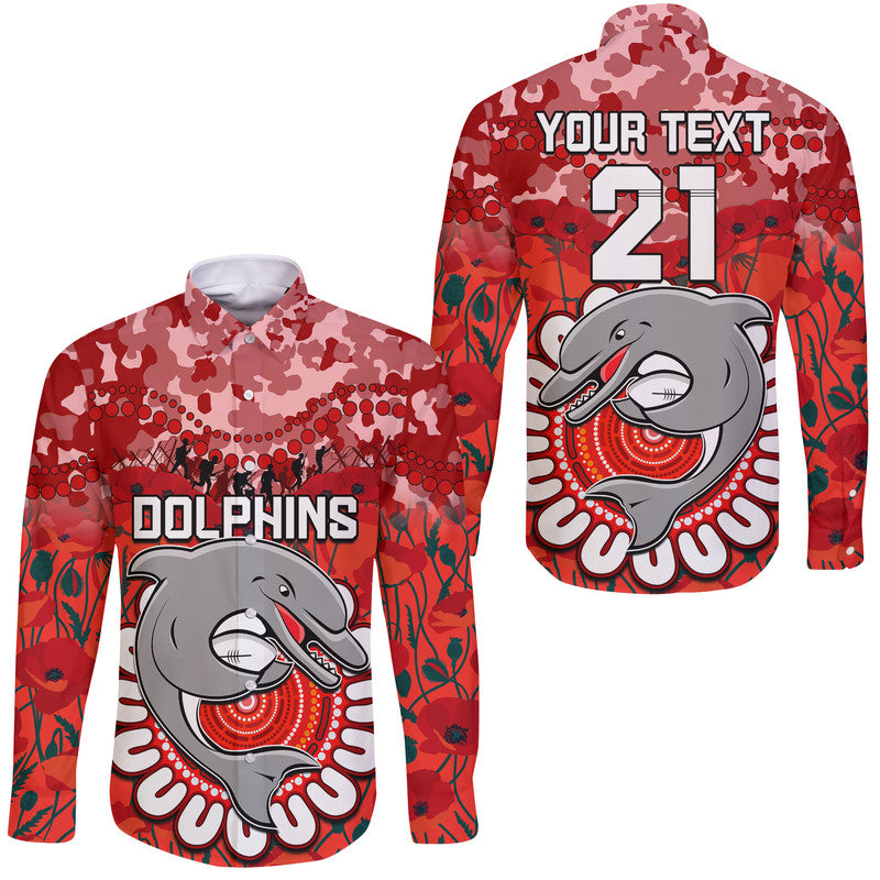 custom-personalised-dolphins-rugby-anzac-hawaii-long-sleeve-button-shirt-camouflage-poppy