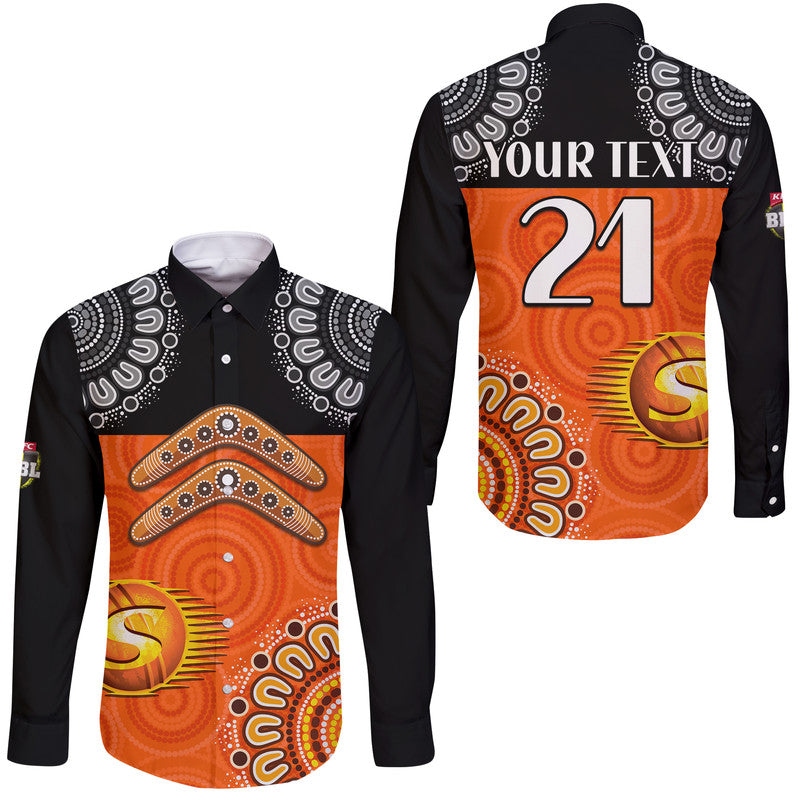 custom-personalised-perth-scorchers-cricket-hawaii-long-sleeve-button-shirt-aboriginal-double-boomerang