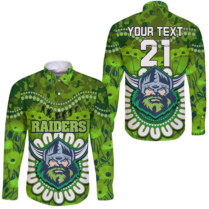 custom-personalised-raiders-rugby-anzac-hawaii-long-sleeve-button-shirt-camouflage-poppy