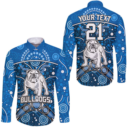 custom-personalised-bulldogs-rugby-hawaii-long-sleeve-button-shirt-boomerang-indigenous-dots