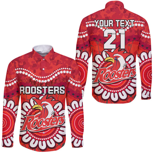 custom-personalised-roosters-rugby-anzac-hawaii-long-sleeve-button-shirt-camouflage-poppy