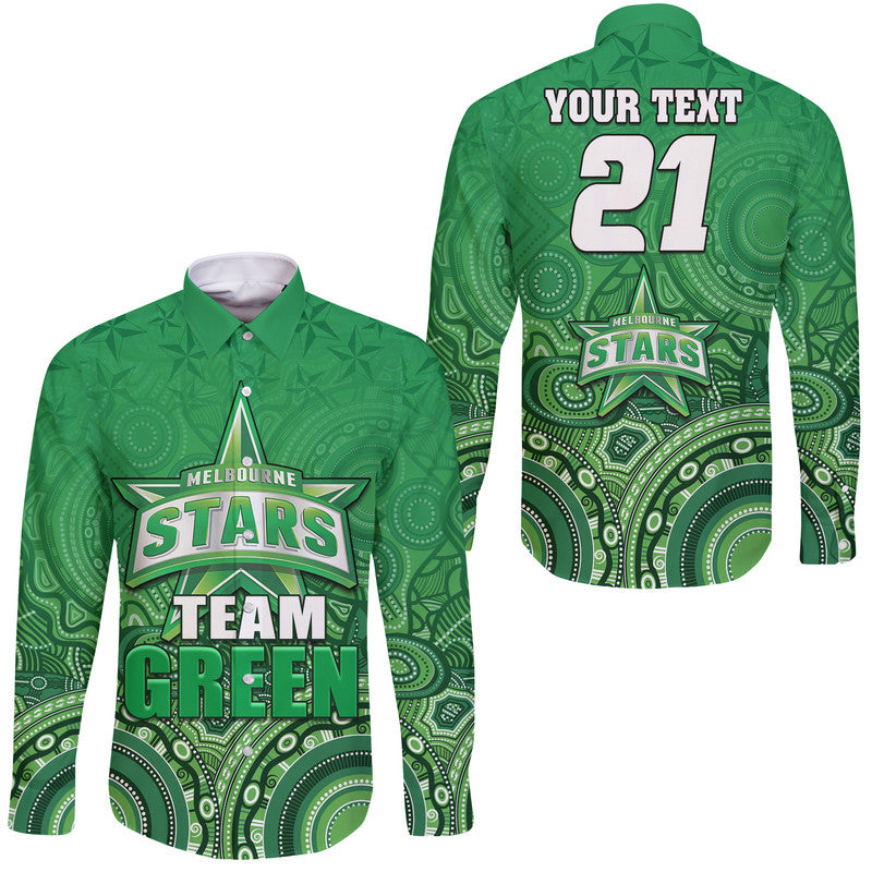 custom-personalised-melbourne-team-green-indigenous-aboriginal-stars-arts-hawaii-long-sleeve-button-shirt
