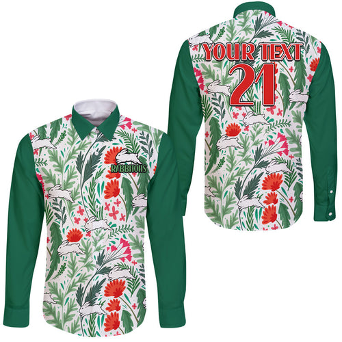 custom-personalised-rabbitohs-poppy-flowers-field-hawaii-long-sleeve-button-shirt