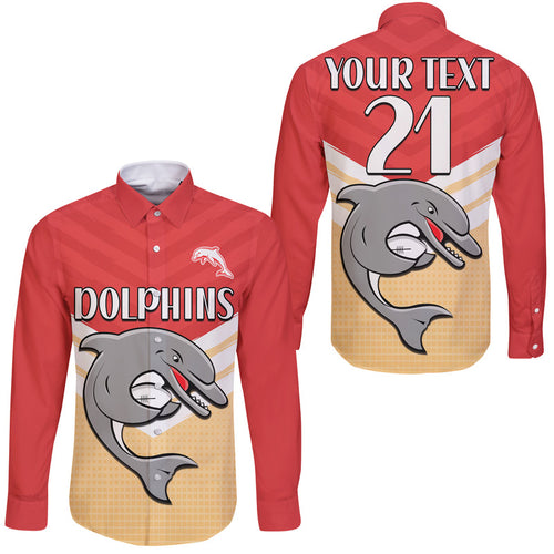 custom-text-and-number-redcliffe-dolphins-rugby-hawaii-long-sleeve-button-shirt-simple-style