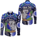 custom-personalised-australia-koala-aboriginal-hawaii-long-sleeve-button-shirt-koala-hugging-rugby-ball-blue
