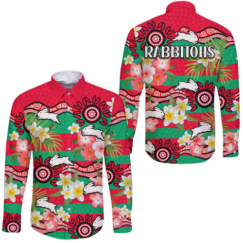 rabbitohs-rugby-hawaii-long-sleeve-button-shirt-tropical-flowers-and-palm-hawaiian-style