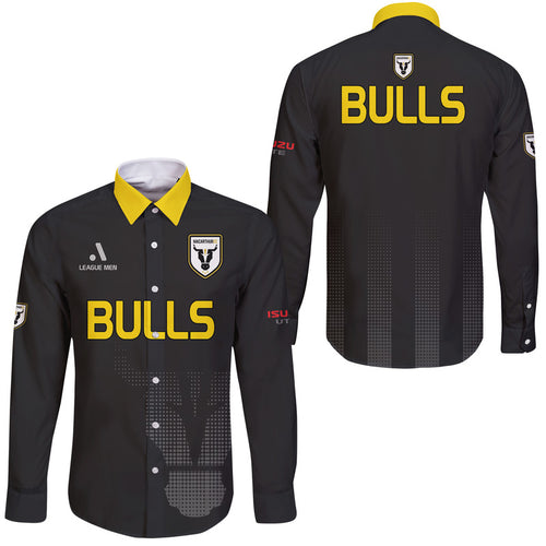 macarthur-soccer-hawaii-long-sleeve-button-shirt-bulls-black-and-gold