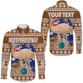 custom-personalised-australian-emu-christmas-vibe-with-aboriginal-dot-painting-style-hawaii-long-sleeve-button-shirt