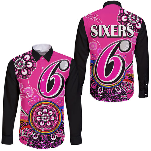 sydney-sixers-hawaii-long-sleeve-button-shirt-cricket-indigenous-aboriginal-lizard-version