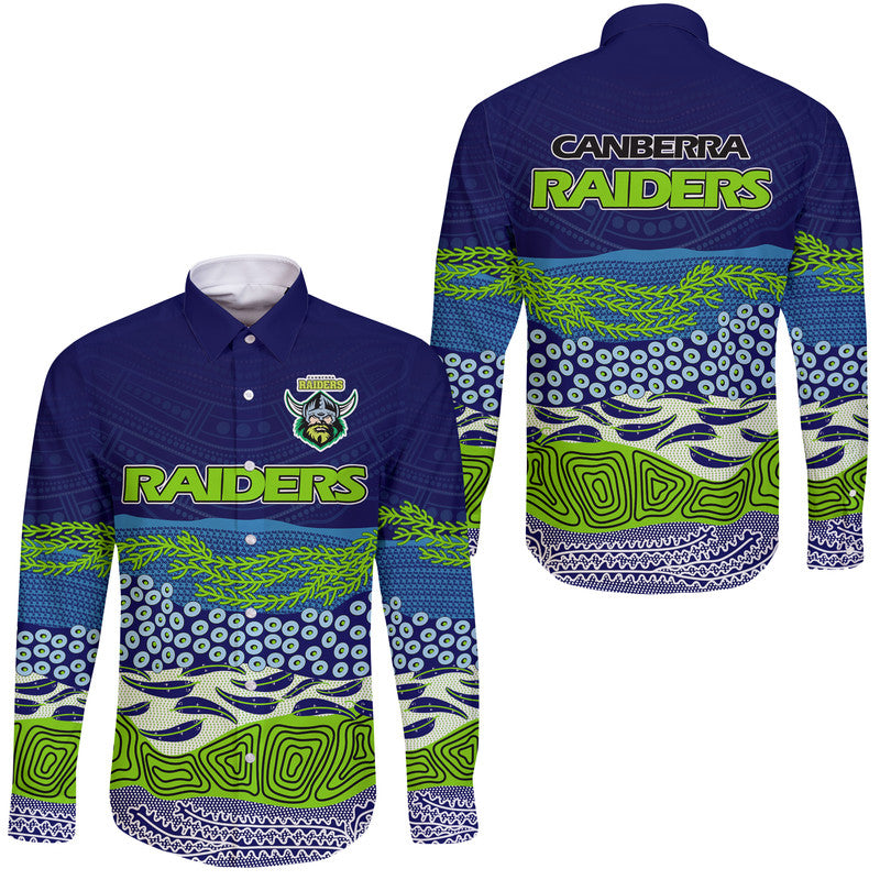 canberra-the-green-machine-raiders-boomerang-indigenous-hawaii-long-sleeve-button-shirt