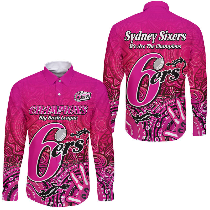 sydney-sixers-champions-long-sleeve-button-shirt-lizard-indigenous-aboriginal