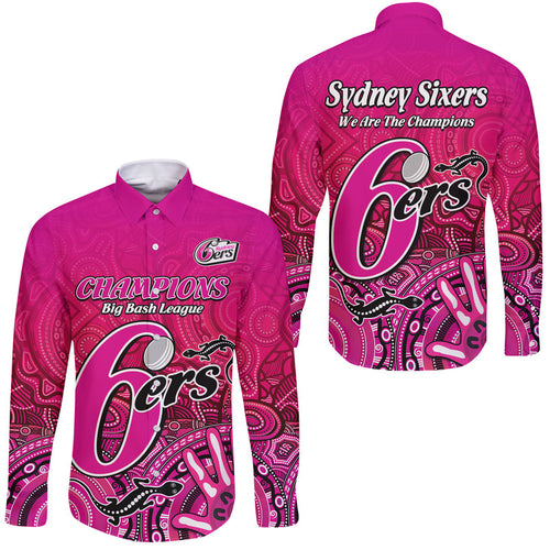 sydney-sixers-champions-long-sleeve-button-shirt-lizard-indigenous-aboriginal