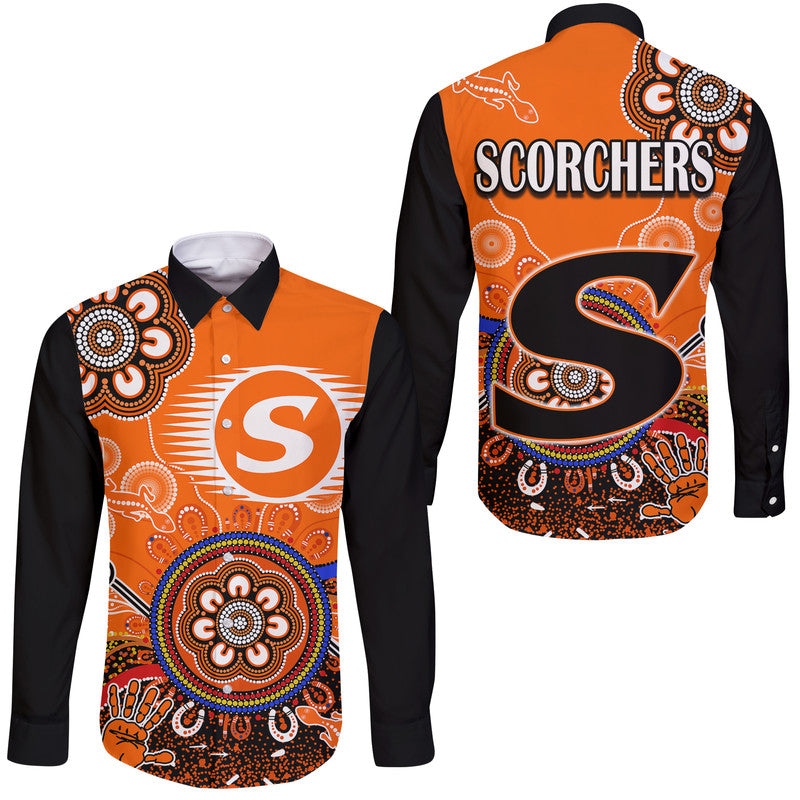 perth-scorchers-hawaii-long-sleeve-button-shirt-cricket-indigenous-aboriginal-lizard-version