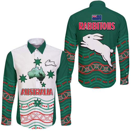 rabbitohs-australia-day-long-sleeve-button-shirt-flag-map-and-aboriginal-wave